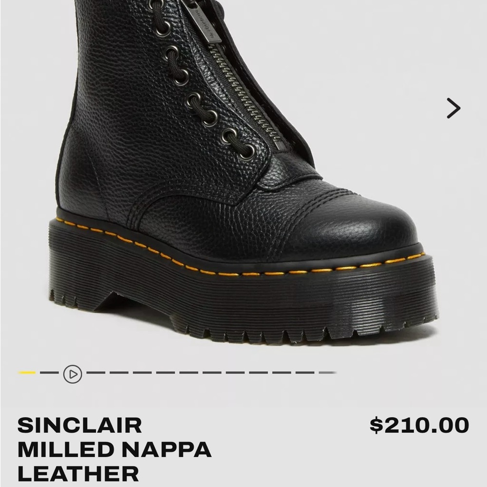 Dr. Martens Sinclair Black Nappa Leather Boots